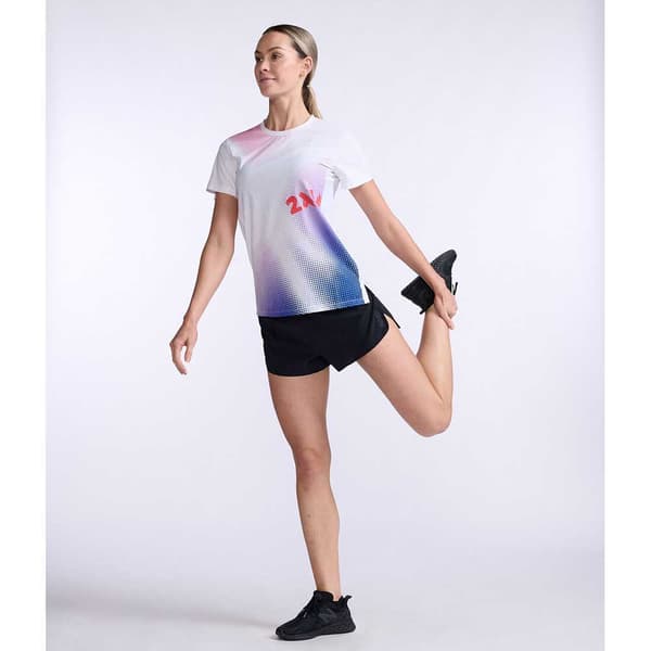 2xu Lyhythihainen T-paita Light Speed Valkoinen M Nainen