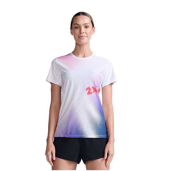 2xu Lyhythihainen T-paita Light Speed Valkoinen M Nainen