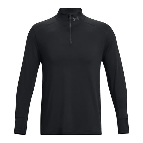 Under Armour Halv Lynlå Sweatshirt Qualifier Run Sort XL Mand
