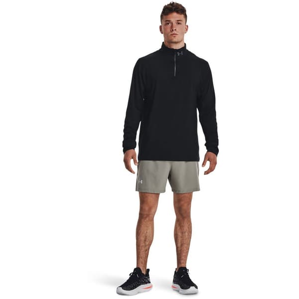 Under Armour Halv Lynlå Sweatshirt Qualifier Run Sort XL Mand