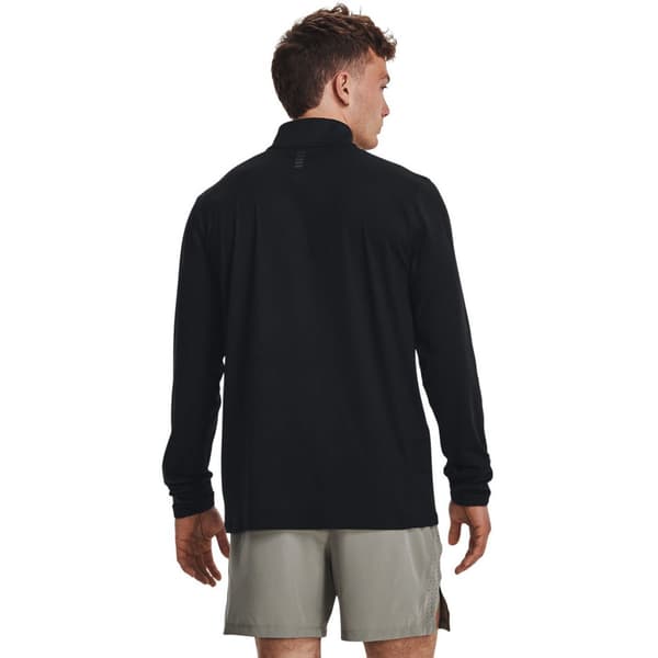 Under Armour Halv Lynlå Sweatshirt Qualifier Run Sort XL Mand