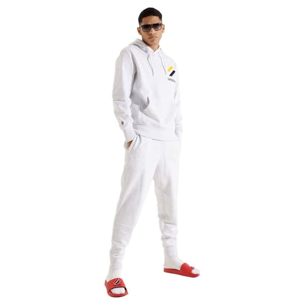 Superdry Hættetrøje Sportstyle Applique Hvid M Mand