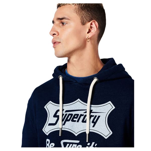 Superdry Luvtröja Vintage Script Style Indg Blå XL Man