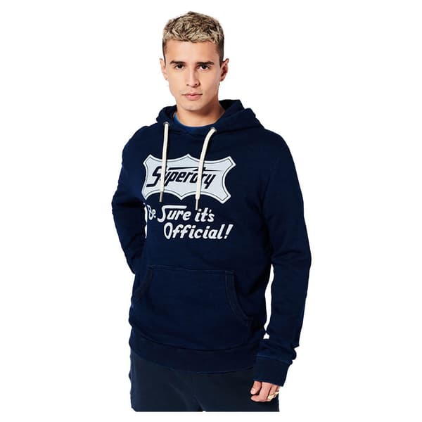 Superdry Luvtröja Vintage Script Style Indg Blå XL Man