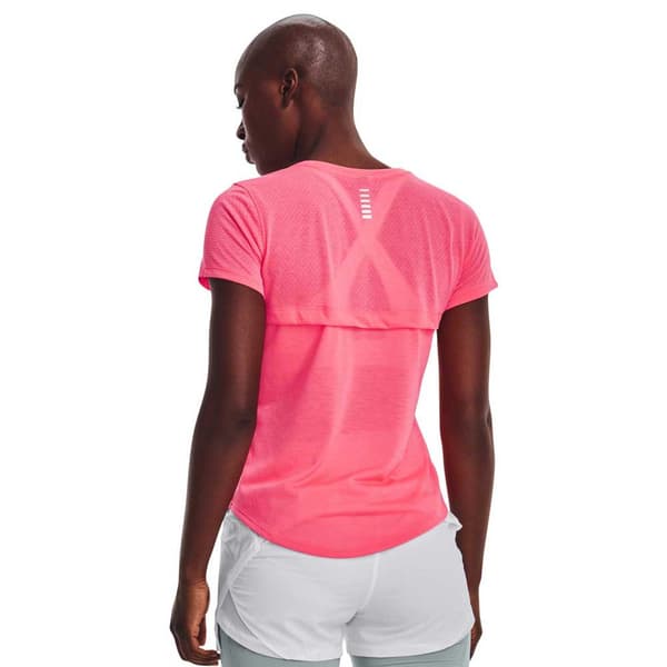 Under Armour Kortärmad T-shirt Streaker Rosa XL Kvinna
