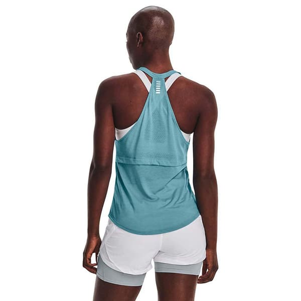 Under Armour Ärmlös T-shirt Streaker Blå XL Kvinna
