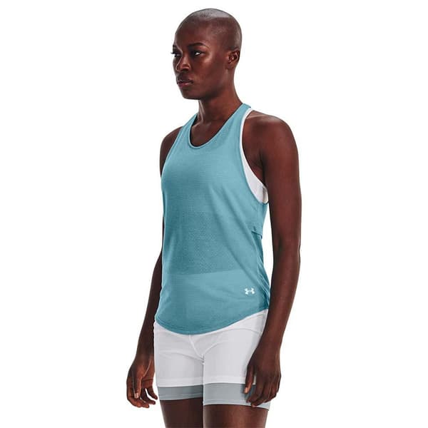 Under Armour Ærmeløs T-shirt Streaker Blå XL Kvinde