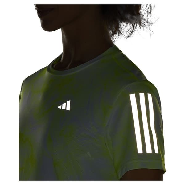Adidas Kortärmad T-shirt Otr Aop Gul S Kvinna