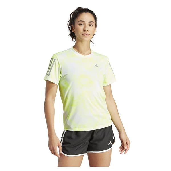 Adidas Kortärmad T-shirt Otr Aop Gul S Kvinna