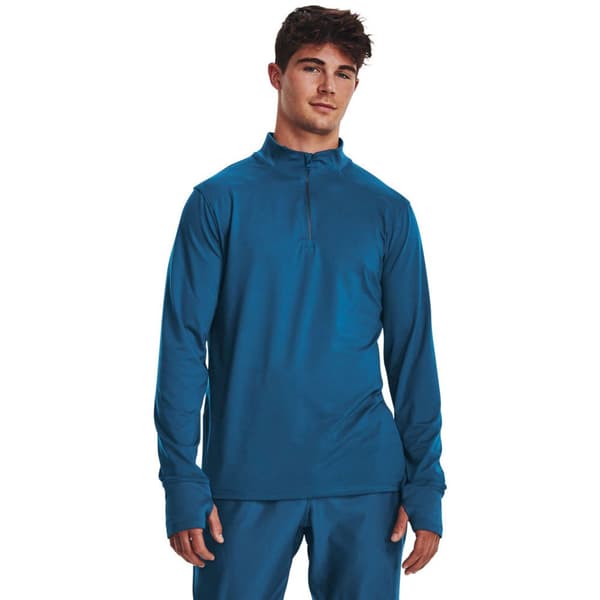 Under Armour Tröja Med Halv Dragkedja Qualifier Run Blå 2XL Man