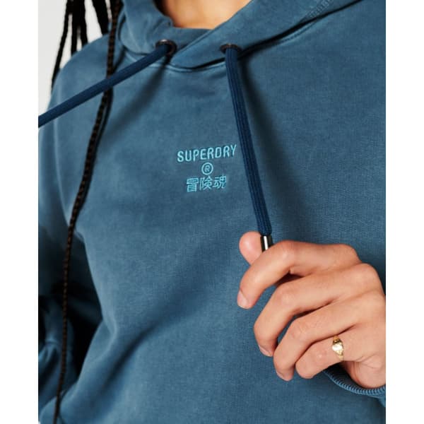 Superdry Huppari Code Cl Garment Dye Os Sininen M-L Nainen