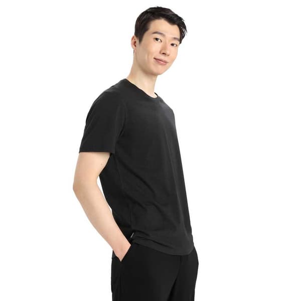 Icebreaker Kortærmet T-shirt Central Classic Sort 2XL Mand