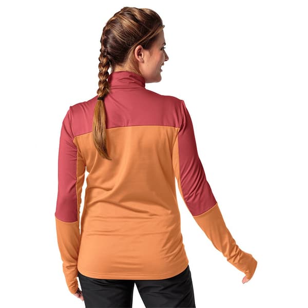 Vaude Half Zip Pitkähihainen T-paita Livigno Ii Oranssi 40 Nainen