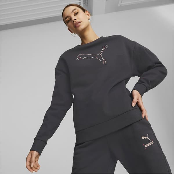 Puma Tröja Better Crew Fl Svart S Kvinna