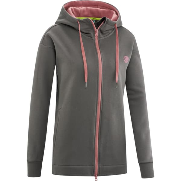 Edelrid Sweatshirt Med Full Dragkedja Spotter Grå L Kvinna