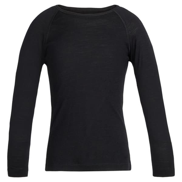 Icebreaker Långärmad T-shirt 200 Oasis Crew Merino Svart 6 Years