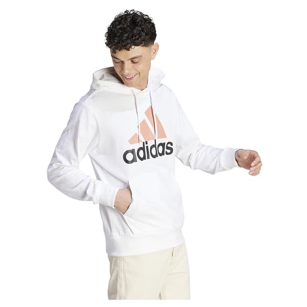 Adidas Luvtröja Essentials Logo Vit XS / Regular Man