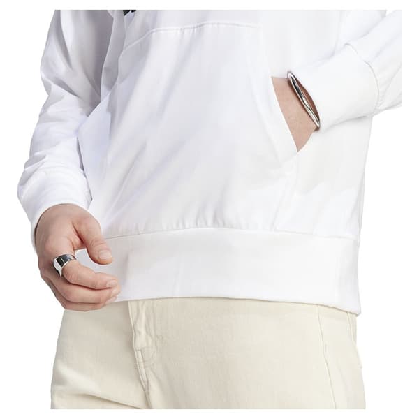Adidas Luvtröja Essentials Logo Vit XS / Regular Man