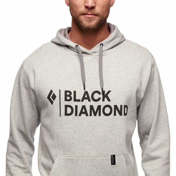 Black Diamond Huppari Stacked Logo Harmaa S Mies