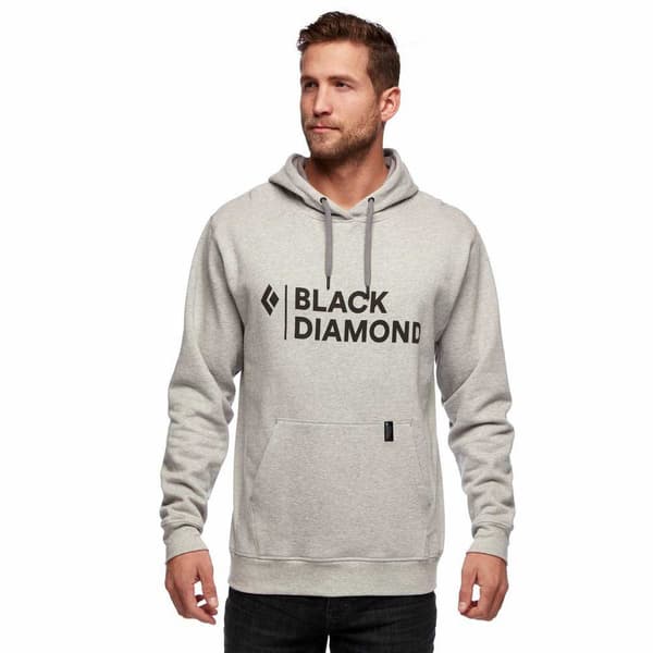 Black Diamond Huppari Stacked Logo Harmaa S Mies