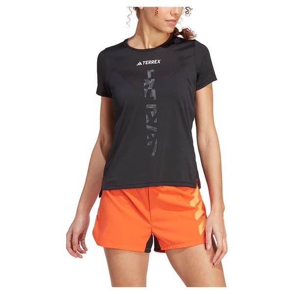 Adidas Kortärmad T-shirt Agr Svart XS Kvinna