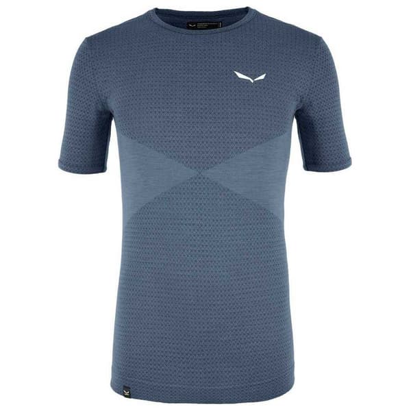 Salewa Kort Ärm T-shirt Zebru Responsive Blå M Man