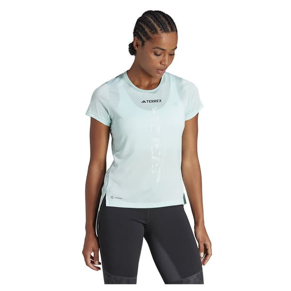 Adidas Kortärmad T-shirt Terrex Agravic Trail Grönt L Kvinna