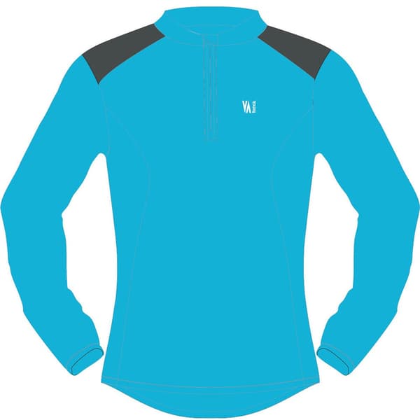 Vertical Langærmet T-shirt Technical Blå L Kvinde
