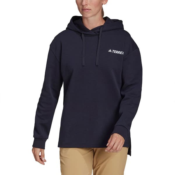 Adidas Hættetrøje Tx Logo Blå M Kvinde