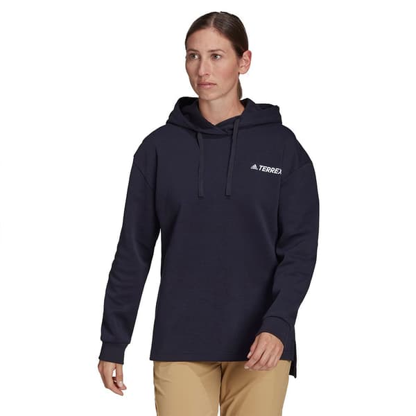 Adidas Hættetrøje Tx Logo Blå M Kvinde