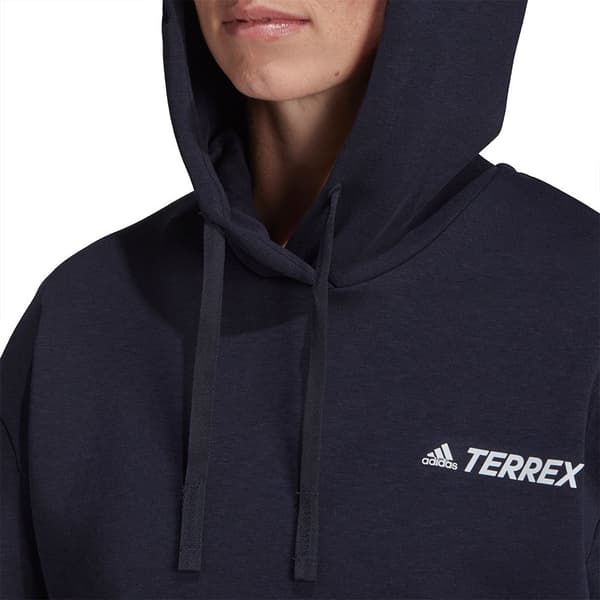 Adidas Hættetrøje Tx Logo Blå M Kvinde