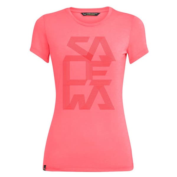 Salewa Kortärmad T-shirt Print Rosa XS Kvinna