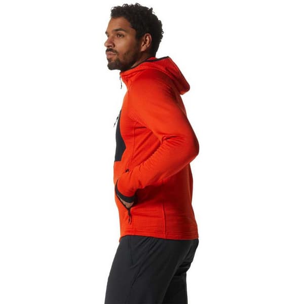 Mountain Hardwear Luvtröja Power Grid Röd S Man