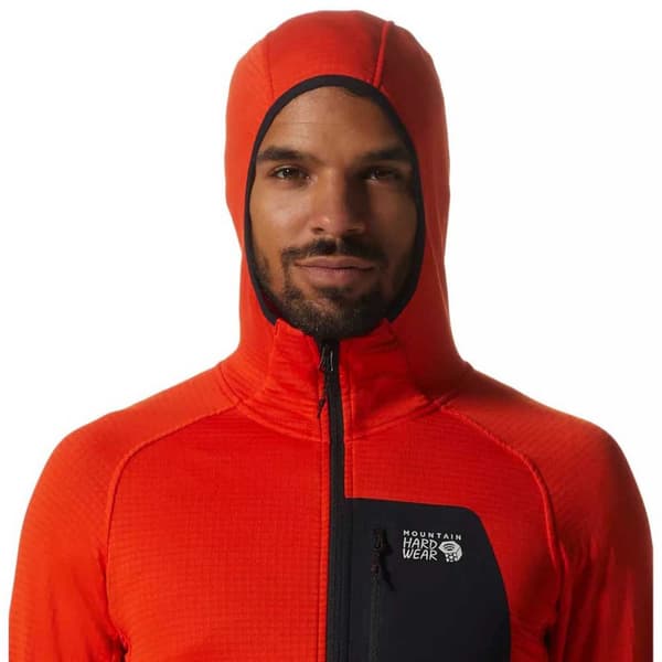 Mountain Hardwear Luvtröja Power Grid Röd S Man