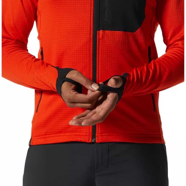 Mountain Hardwear Luvtröja Power Grid Röd S Man