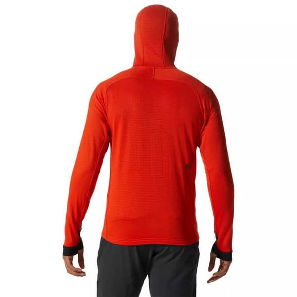 Mountain Hardwear Luvtröja Power Grid Röd S Man