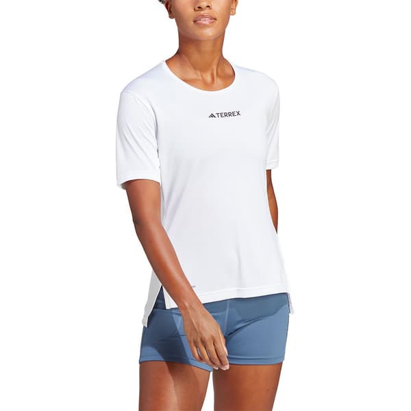 Adidas Kortärmad T-shirt Mt Vit L Kvinna
