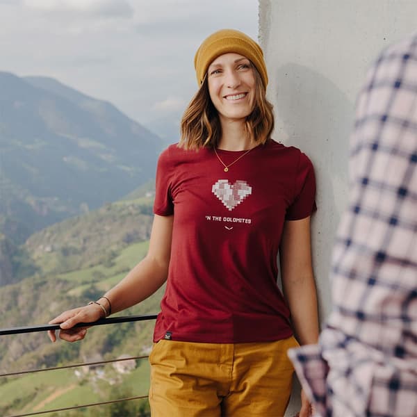 Salewa Kortärmad T-shirt Pure Heart Dry Röd S Kvinna