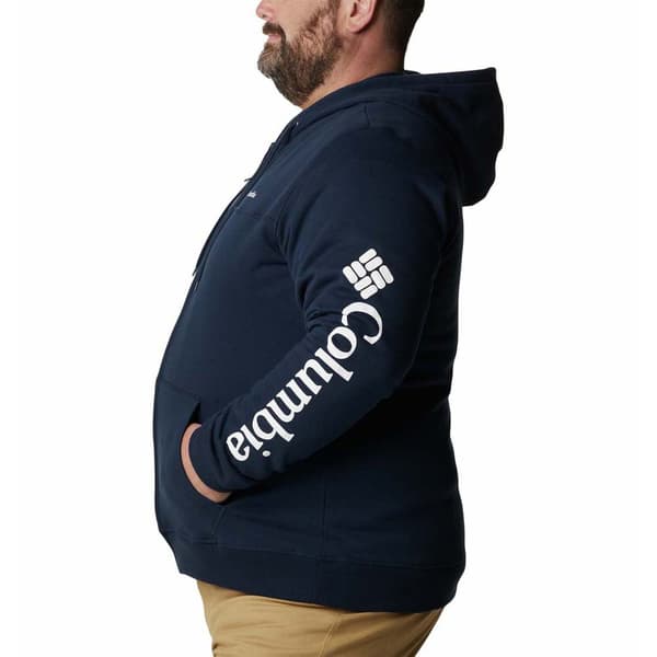 Columbia Sweatshirt Med Fuld Lynlås Logo Blå 3X Mand