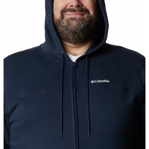 Columbia Sweatshirt Med Fuld Lynlås Logo Blå 3X Mand