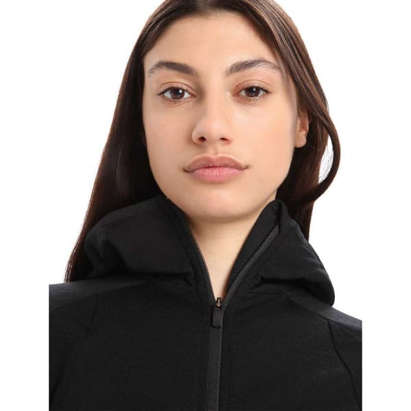 Icebreaker Huppari Zone Knit Zip Musta XS Nainen