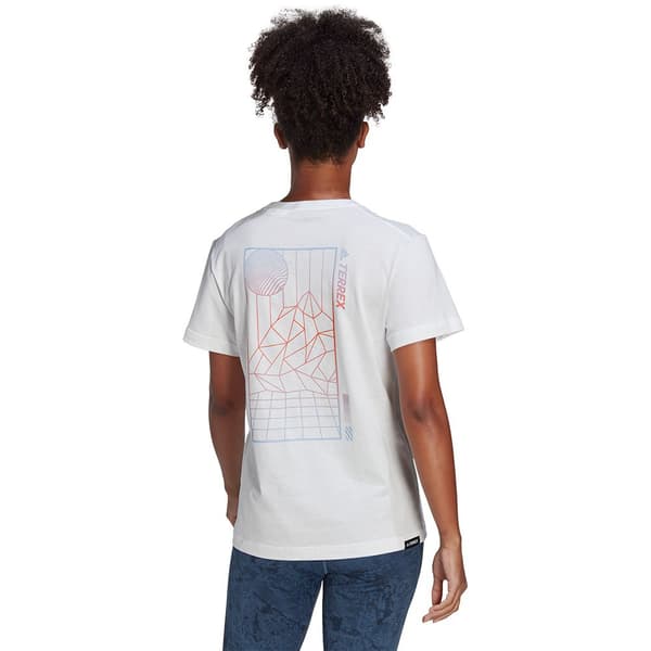 Adidas Kortärmad T-shirt Tx Moun Fu Te Vit S Kvinna