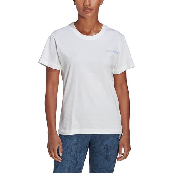 Adidas Kortärmad T-shirt Tx Moun Fu Te Vit S Kvinna