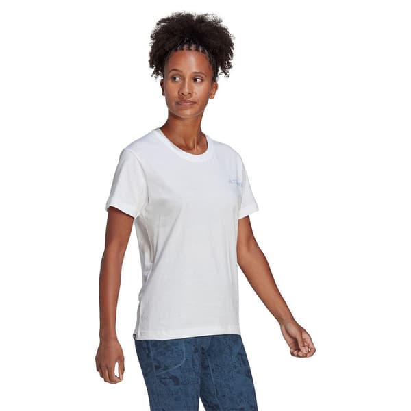 Adidas Kortärmad T-shirt Tx Moun Fu Te Vit M Kvinna