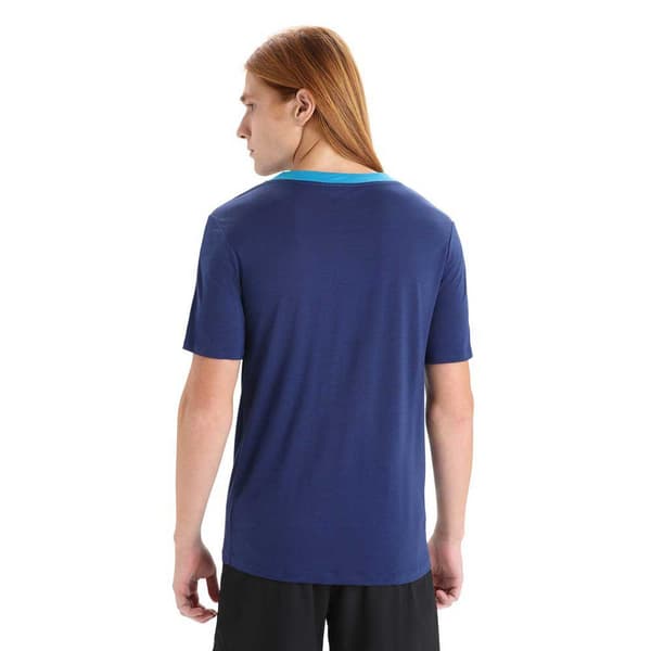 Icebreaker Kortærmet T-shirt Zoneknit™ Blå M Mand