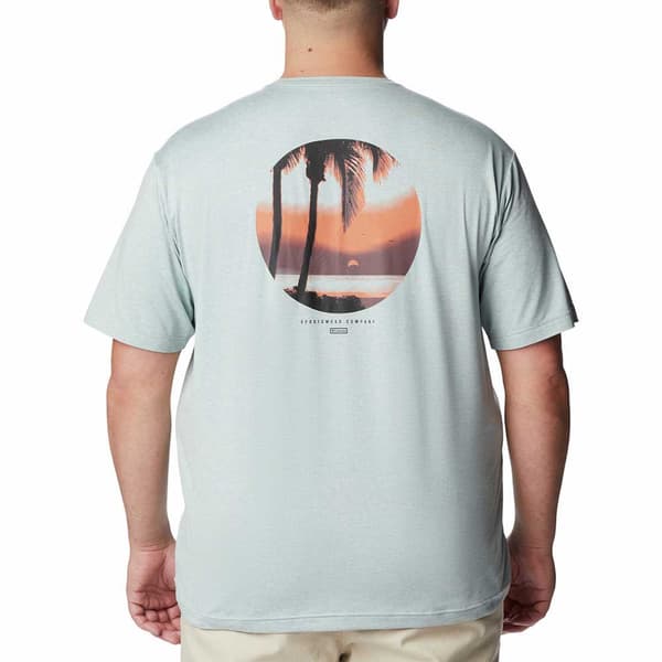 Columbia Kortärmad T-shirt Tech Trail Graphic Grönt M Man