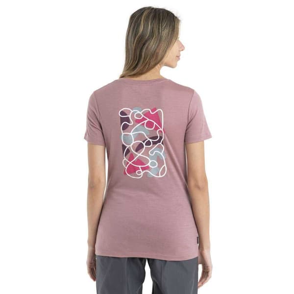 Icebreaker Lyhythihainen T-paita 150 Tech Lite Ii Community Merino Pinkki S Nainen