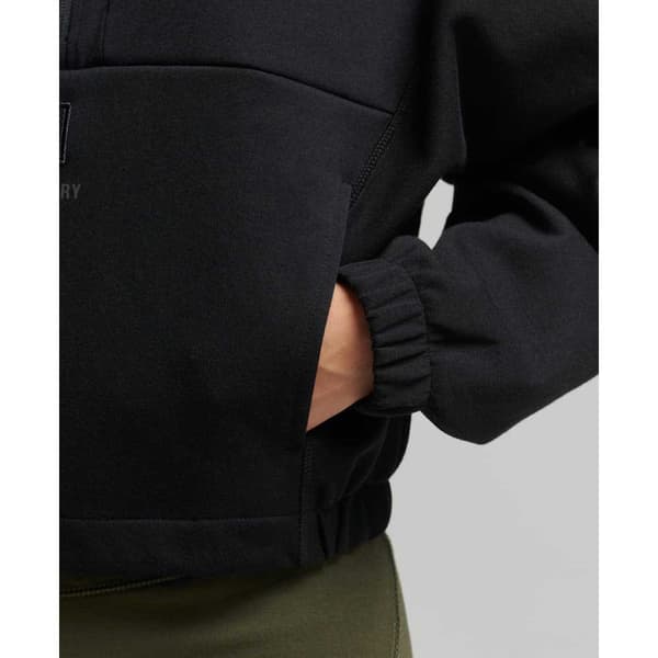 Superdry Tröja Med Halv Dragkedja Code Tech Batwing Svart XL Kvinna