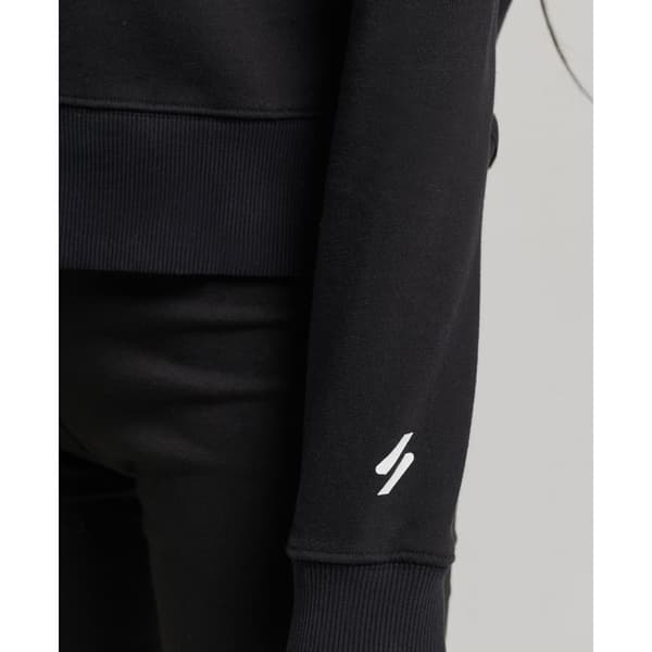 Superdry Luvtröja Code Core Sport Crop Box Svart XS Kvinna