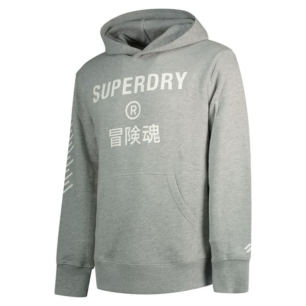 Superdry Luvtröja Code Core Sport Grå S Man